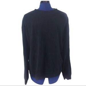 Callaway Golf Nordstrom XXL black fleece long sleeve crew‎ neck pull over shirt